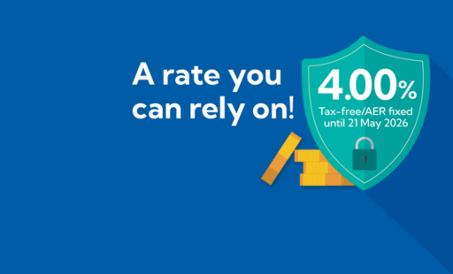 Background image: Tax-free savings with a guaranteed return