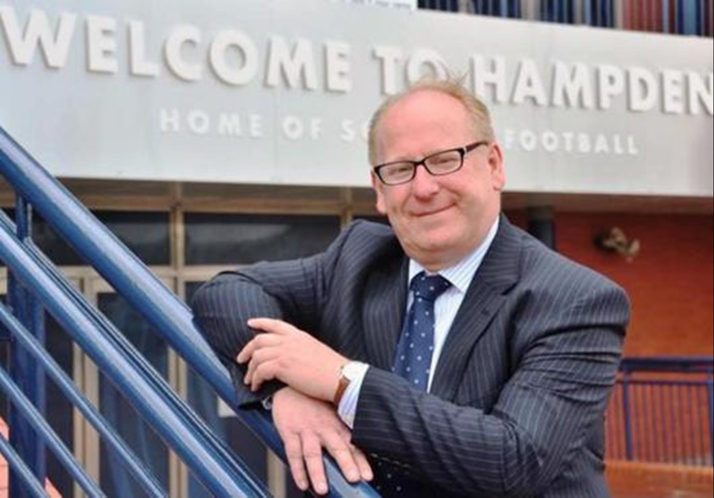 Mark Thomson CEO Scottish Building Society Sponsors Of SWPL At Hampden For The Societys 2018 AGM 2